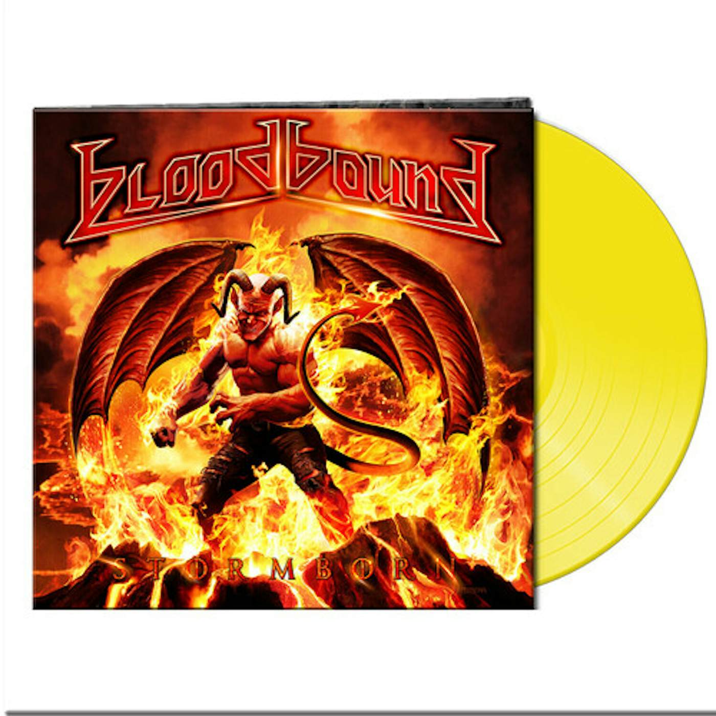 Bloodbound STORMBORN - YELLOW Vinyl Record