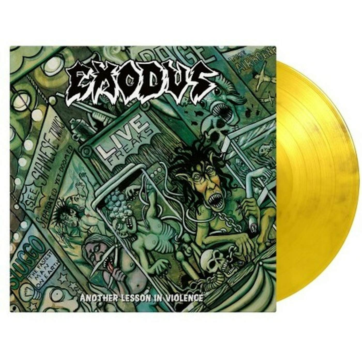 Exodus Another Lesson In Violence (Limited Edition/180g/Yellow & Black Marble) Vinyl Record