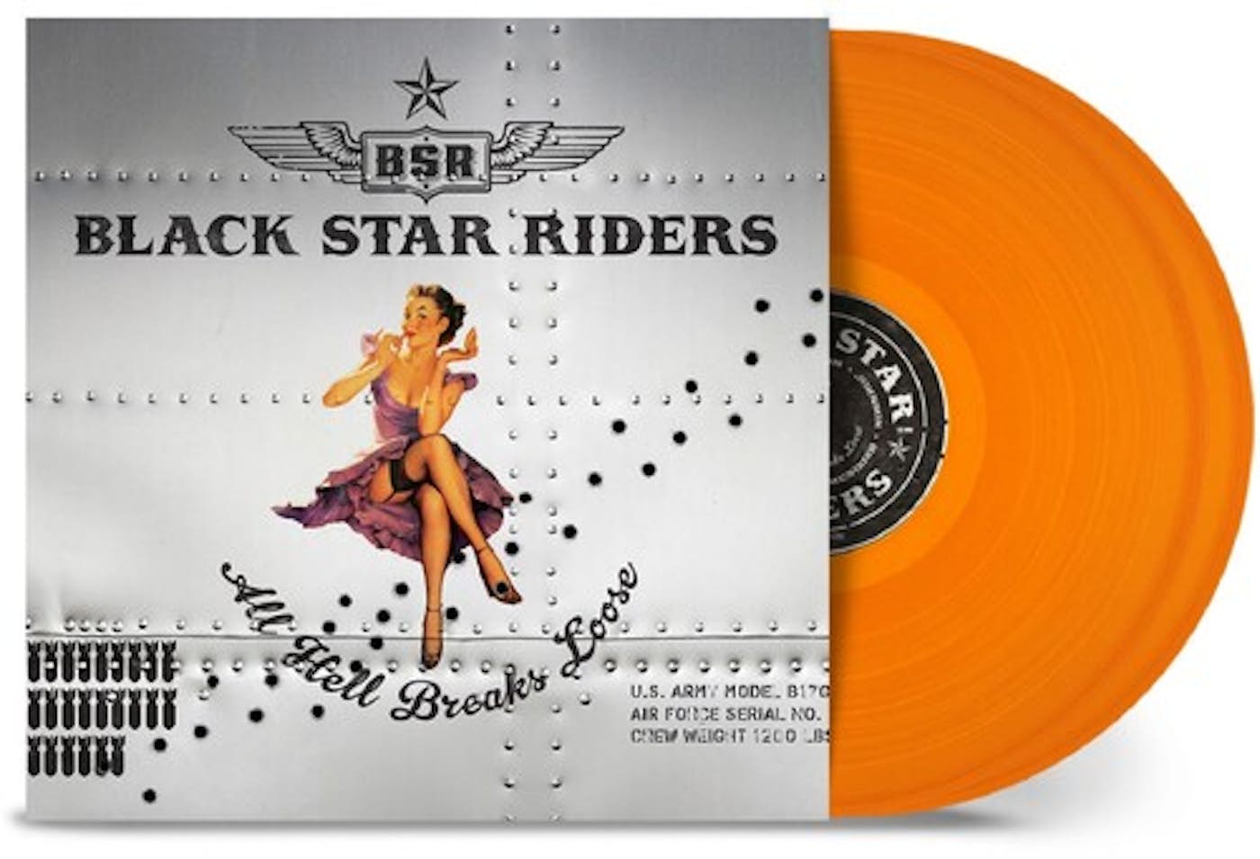 Black Star Riders All Hell Breaks Loose - 10 Anniv - Orange Vinyl Record