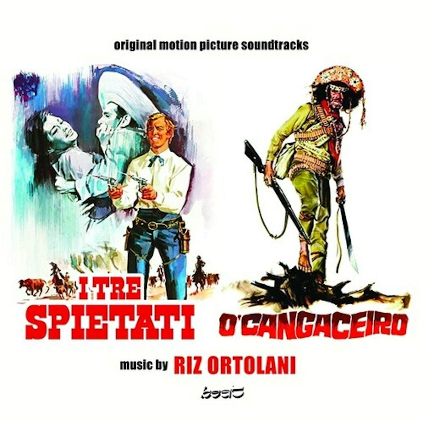 Riz Ortolani I TRE SPIETATI / REQUIESCANT / O'CANGACEIRO / Original Soundtrack CD