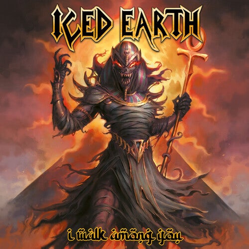 Iced Earth I WALK AMONG YOU - YELLOW/RED/SILVER Vinyl Record