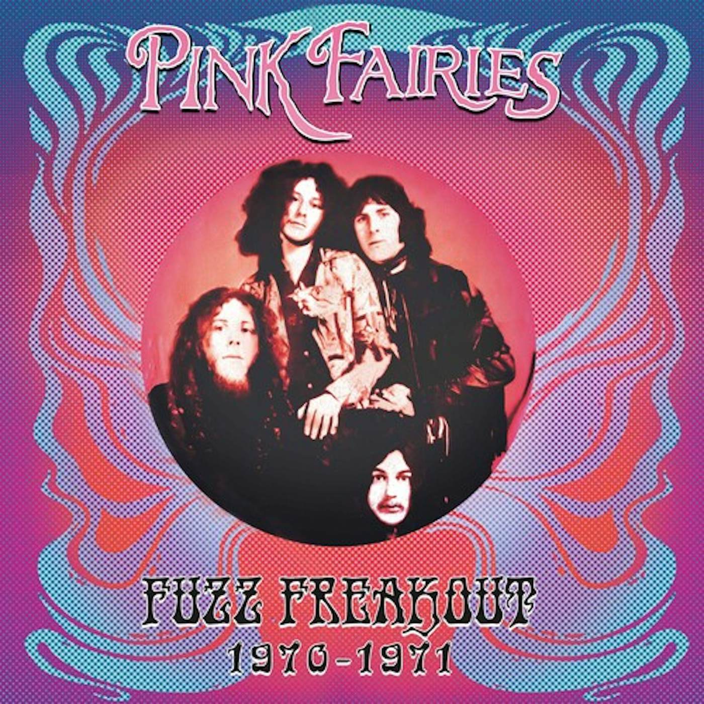 The Pink Fairies FUZZ FREAKOUT 1970-1971 - BLUE/PINK/BLACK SPLATTER Vinyl Record
