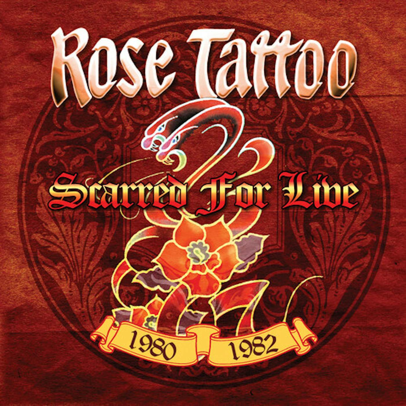 Rose Tattoo SCARRED FOR LIFE - SILVER Vinyl Record