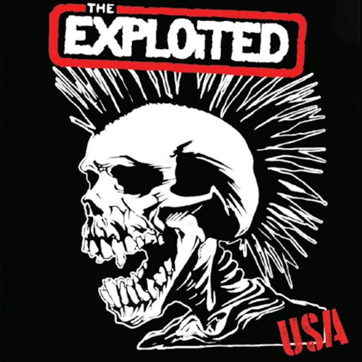 The Exploited USA - RED MARBLE Vinyl Record