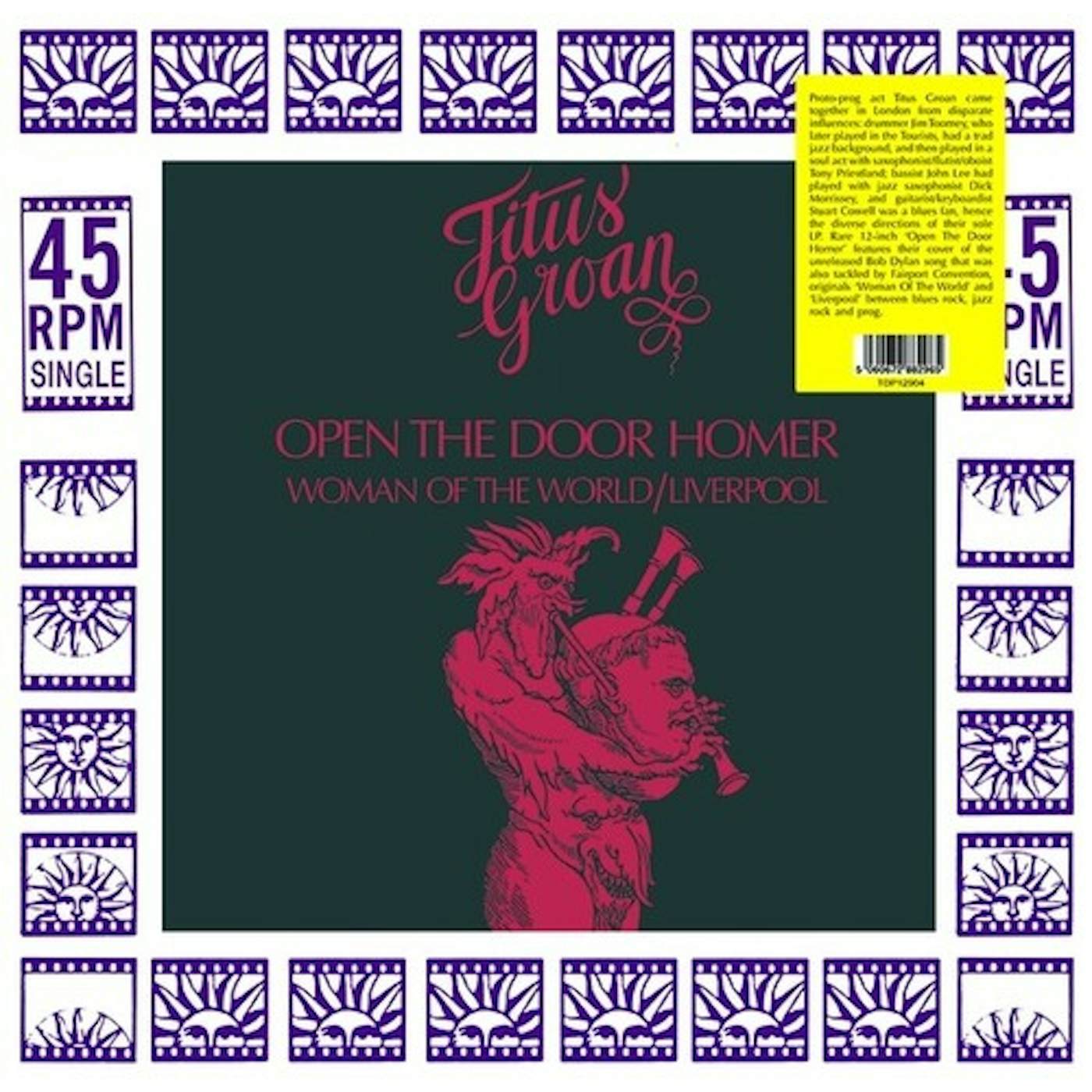 Titus Groan Open The Door Homer Vinyl Record
