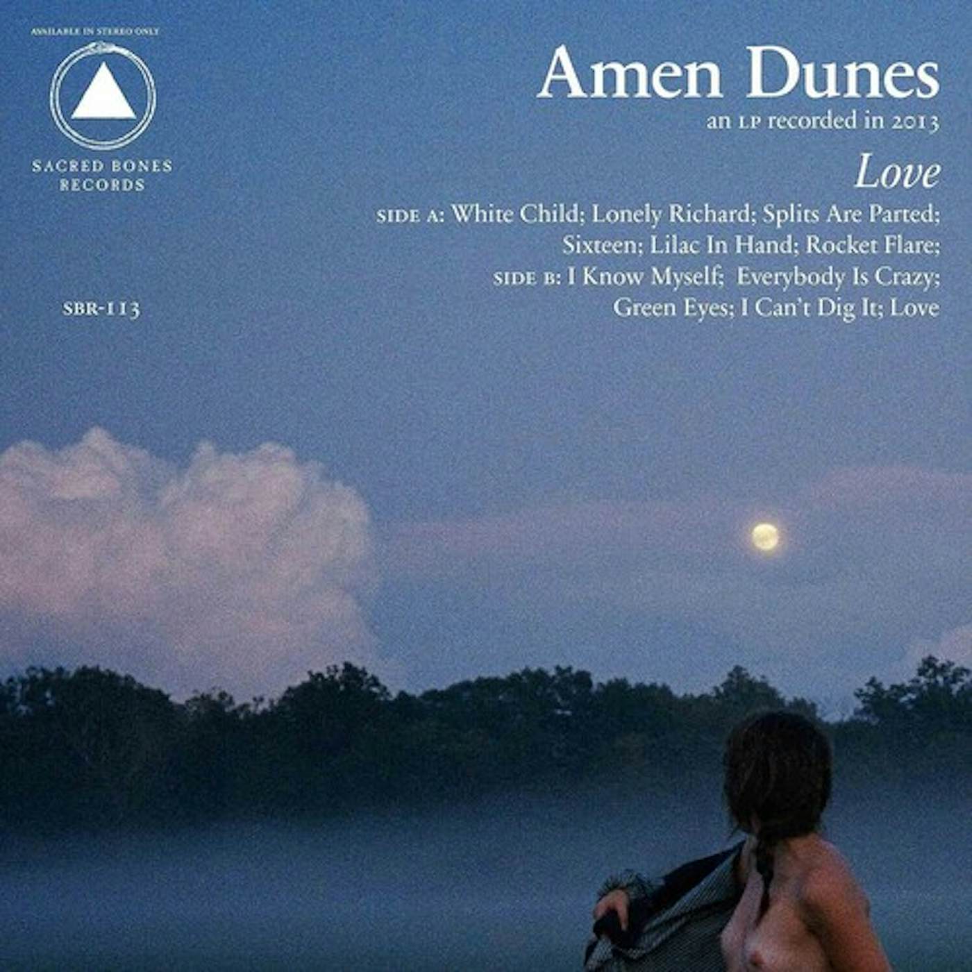 Amen Dunes LOVE - BLUE & WHITE MARBLE Vinyl Record