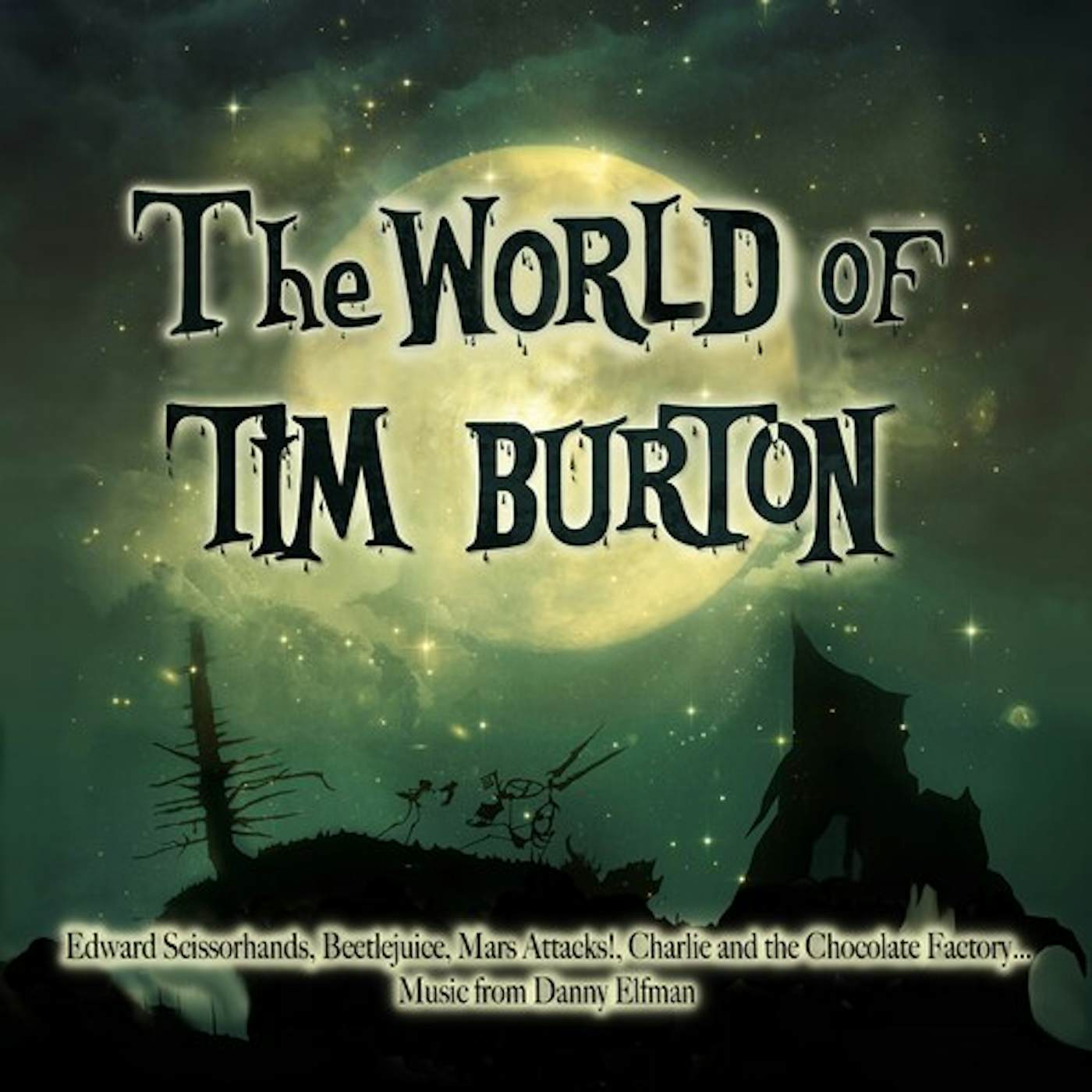 Danny Elfman WORLD OF TIM BURTON -TRANSPARENT GREEN EDITION Vinyl Record
