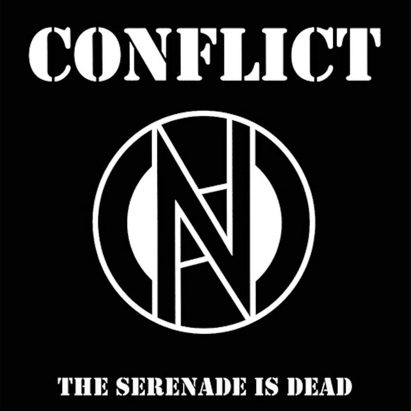 Conflict SERENADE IS DEAD - BLACK/WHITE SPLIT Vinyl Record