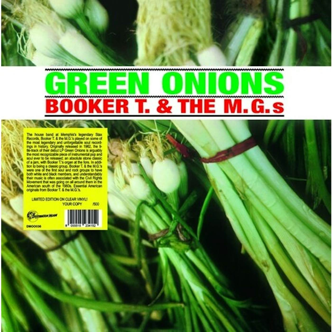 Booker T / M.G.'S GREEN ONIONS Vinyl Record
