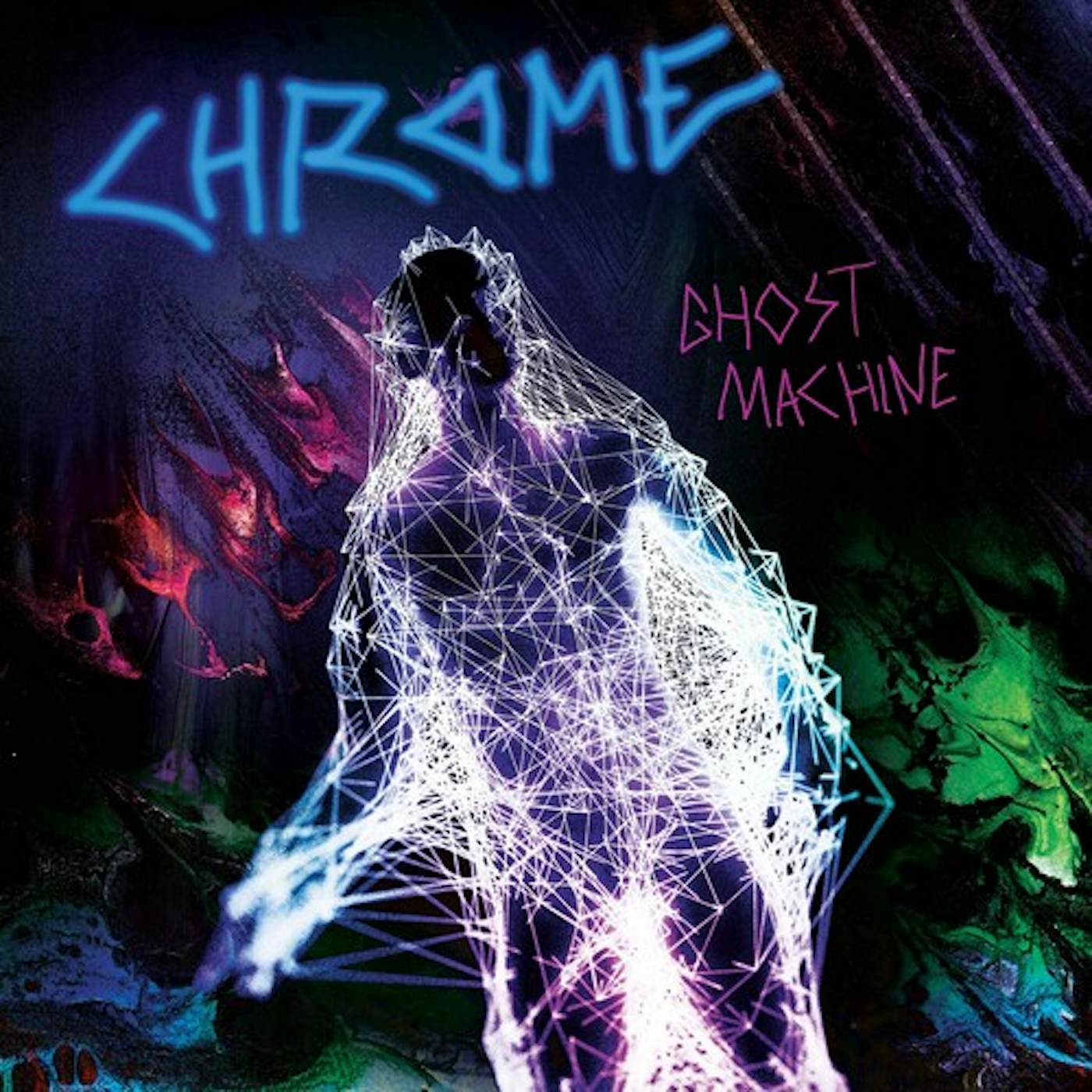 Chrome GHOST MACHINE - BLUE/PURPLE SPLATTER Vinyl Record $32.99$29.49