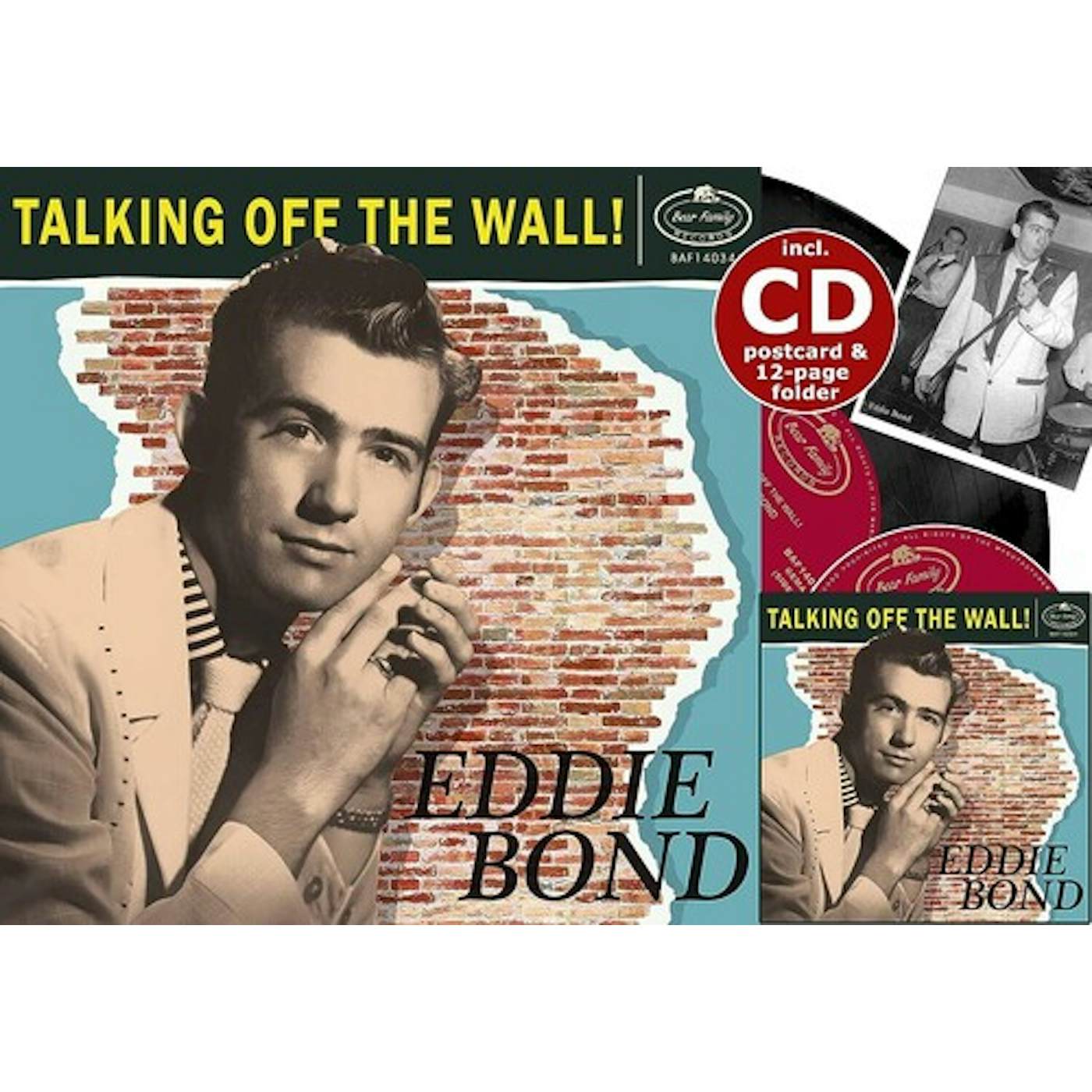 Eddie Bond TALKING OFF THE WALL! Vinyl Record