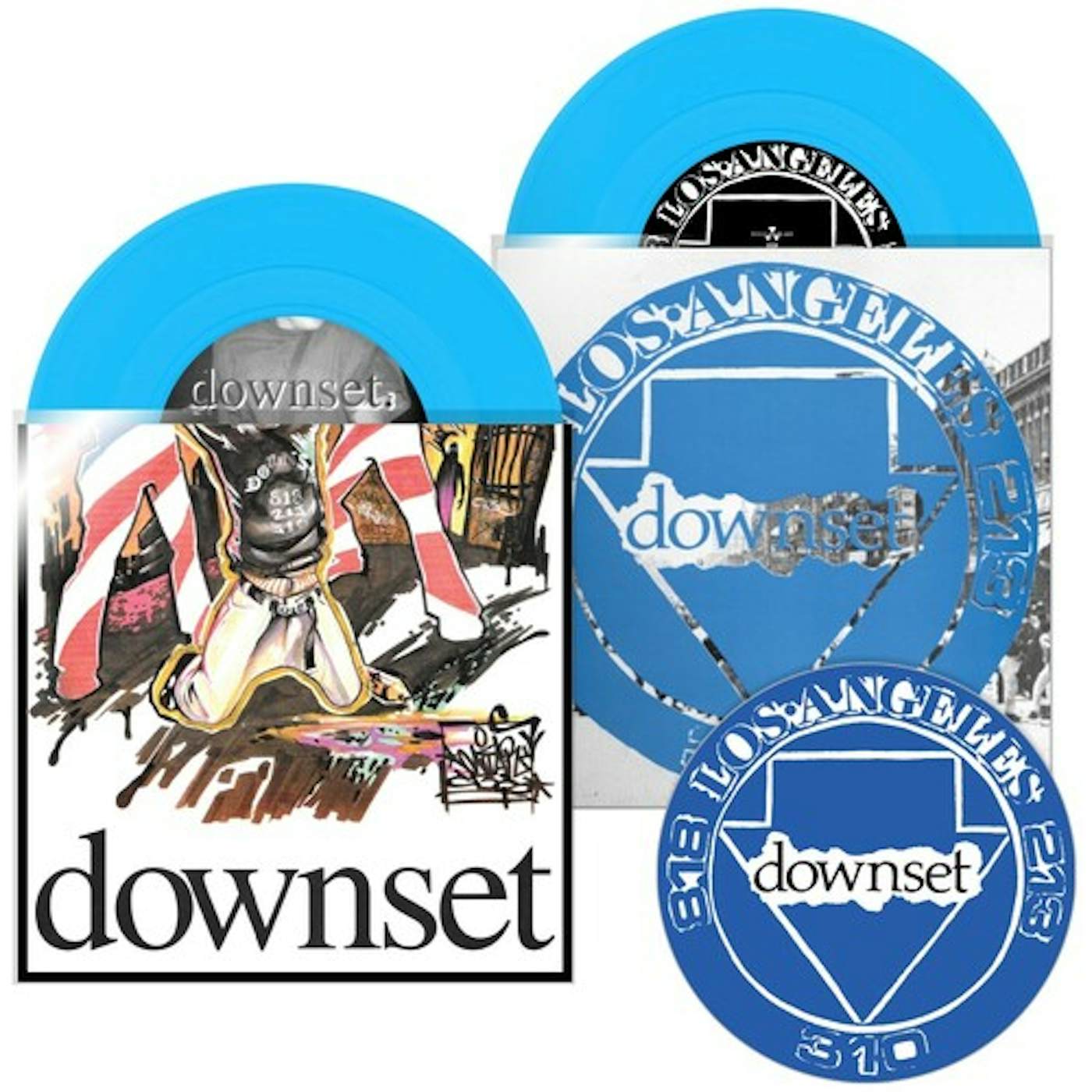 Downset ANGER/RITUAL & ABOUT TA BLAST 7S Vinyl Record
