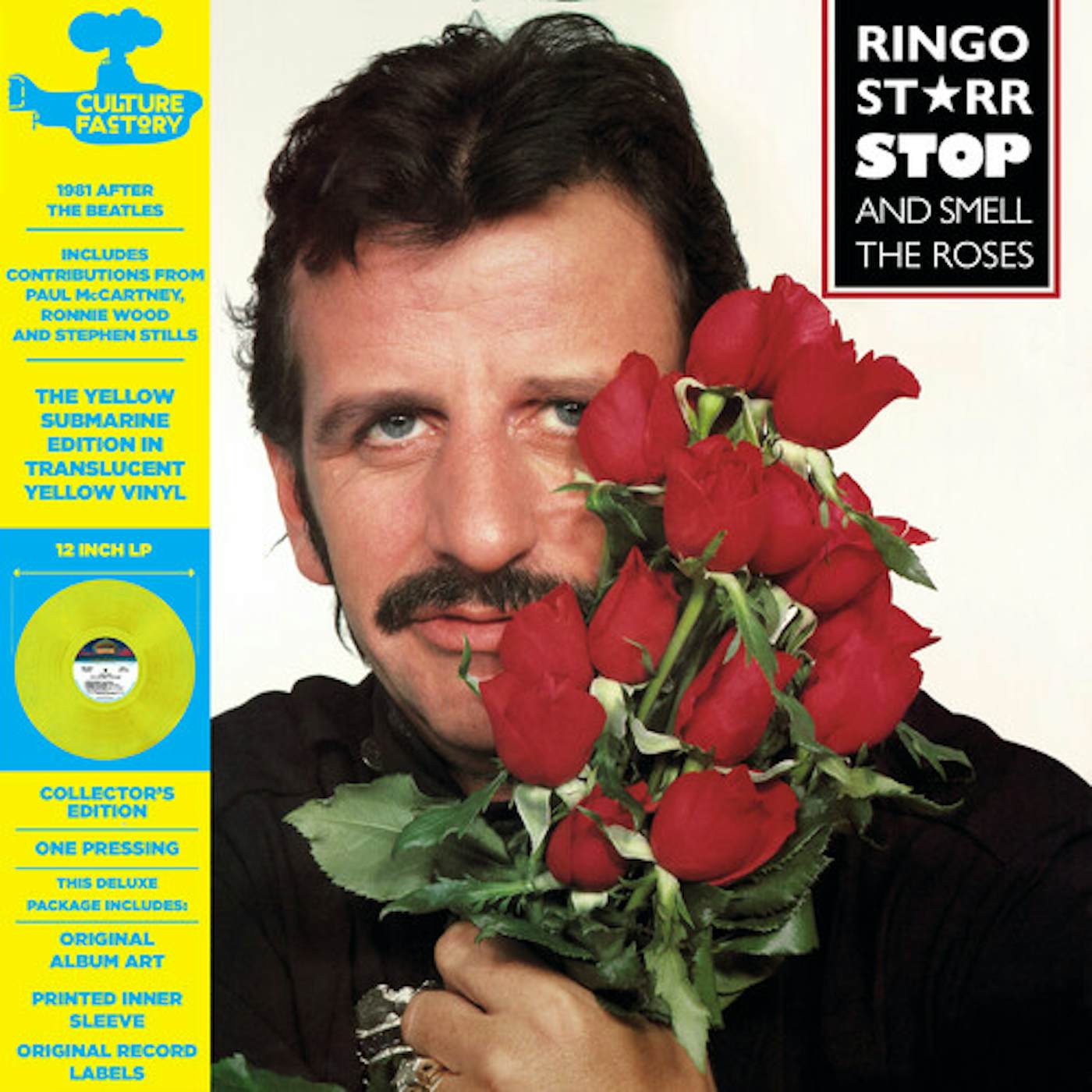 Ringo Starr Stop & Smell The Roses: Yellow Submarine Edition Vinyl Record