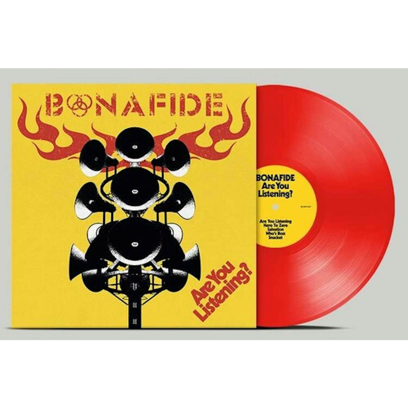 Bonafide Are You Listening? - Red Vinyl Record