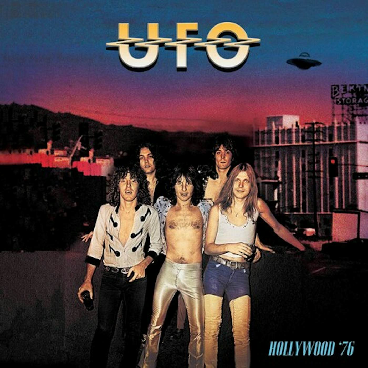 UFO HOLLYWOOD '76 - BLUE/RED SPLATTER Vinyl Record