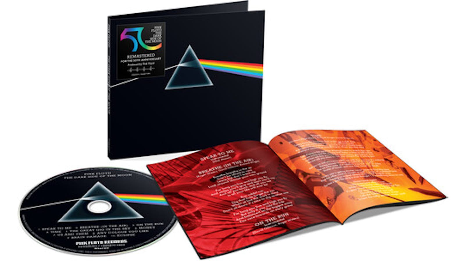 The Dark Side Of The Moon 50th Anniversary 2 LP UV Printed Clear Vinyl  Collector's Edition - 2024 Remaster