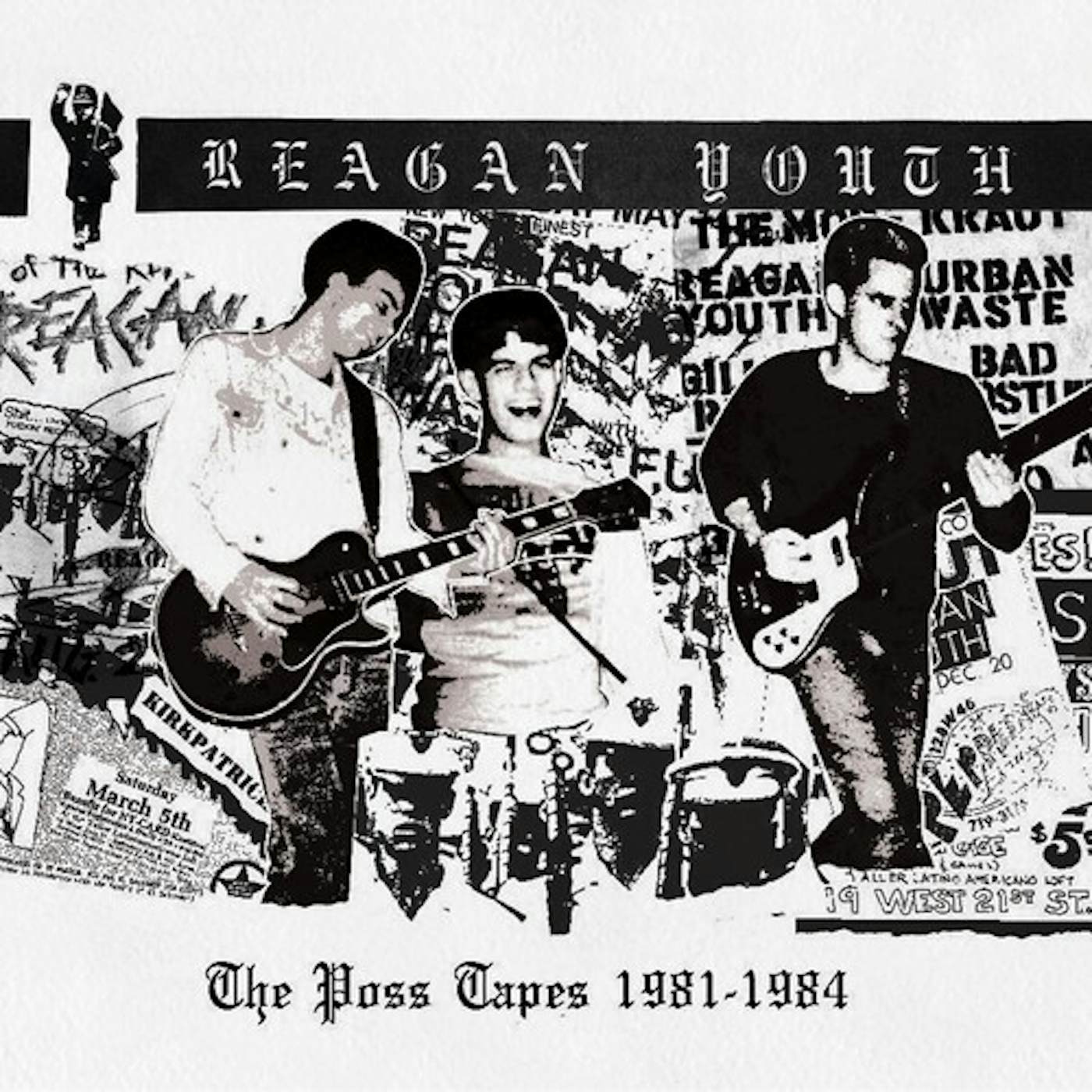Reagan Youth POSS TAPES - 1981-1984 - BLUE Vinyl Record