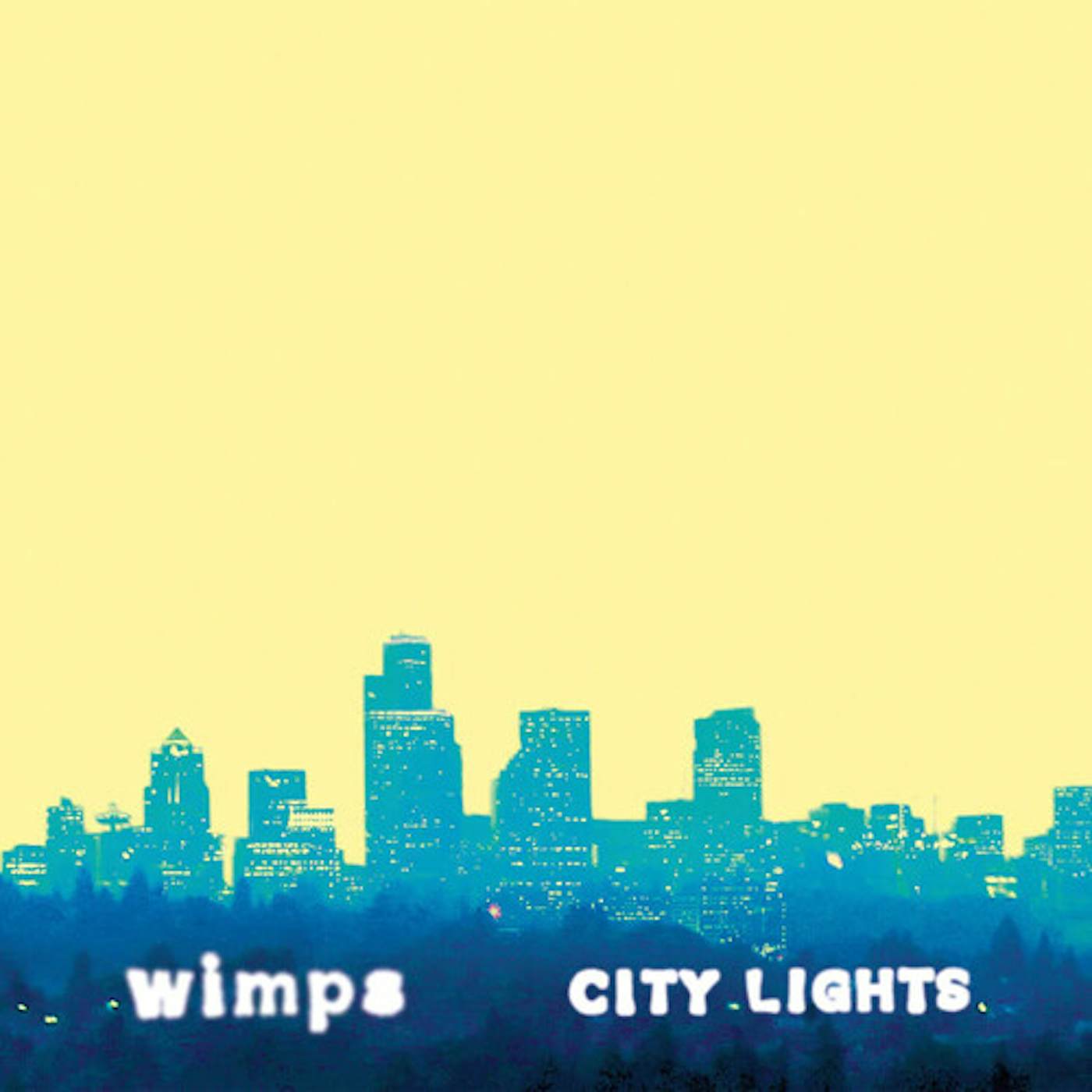 Wimps CITY LIGHTS - BLUE Vinyl Record