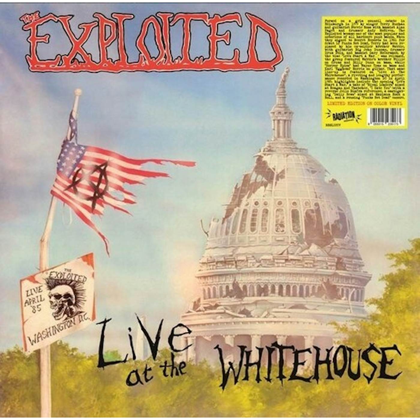 The Exploited LIVE AT THE WHITEHOUSE Vinyl Record