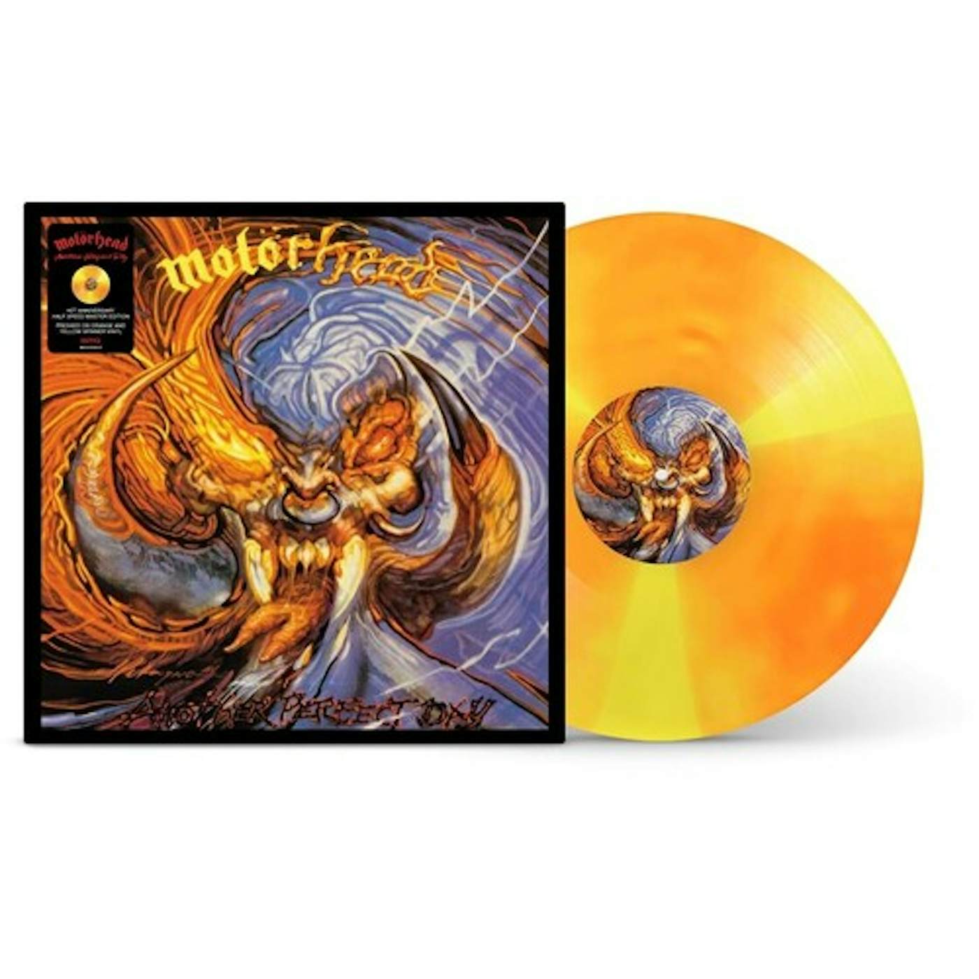 Motörhead Another Perfect Day (Orange & Yellow Spinner) Vinyl Record