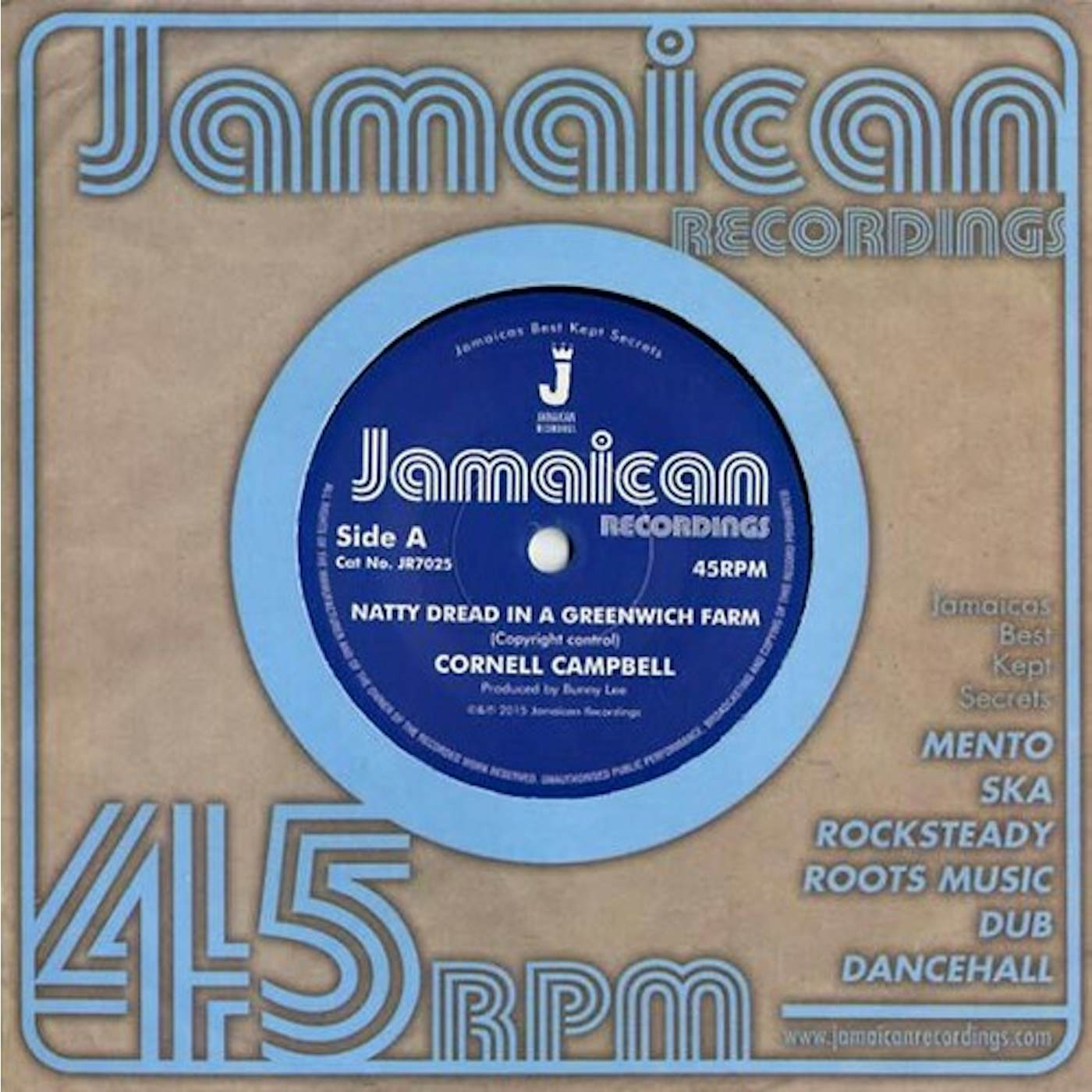 Cornell Campbell NATTY DREAD IN A GREENWICH FARM / VERSION Vinyl Record