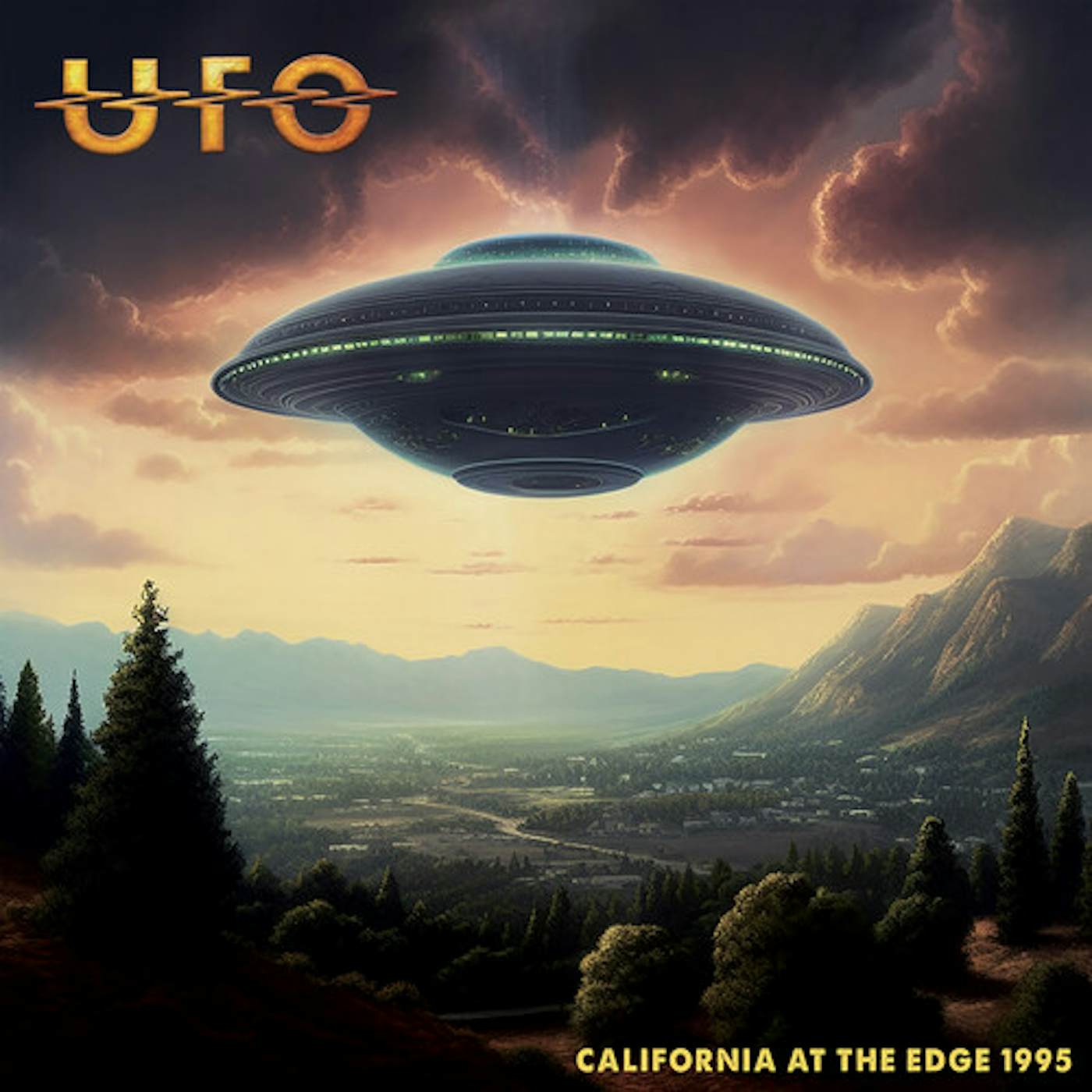 UFO CALIFORNIA AT THE EDGE 1995 - RED Vinyl Record