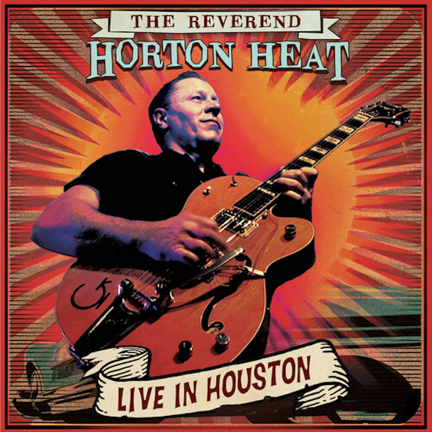 The Reverend Horton Heat LIVE IN HOUSTON - RED MARBLE Vinyl Record