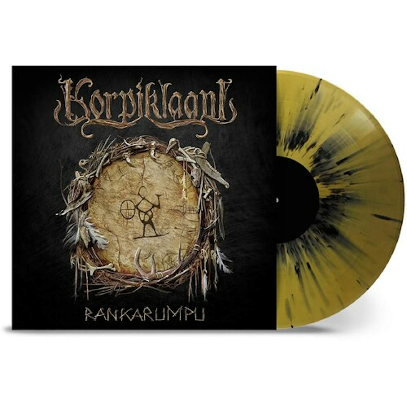 Korpiklaani Rankarumpu (Gold & Black Splatter) Vinyl Record