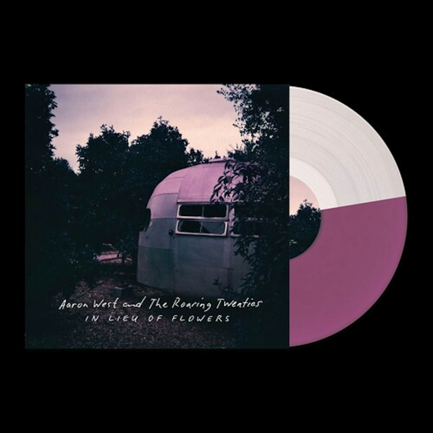 Aaron West and The Roaring Twenties In Lieu Of Flowers - Purple & Clear Split Vinyl Record