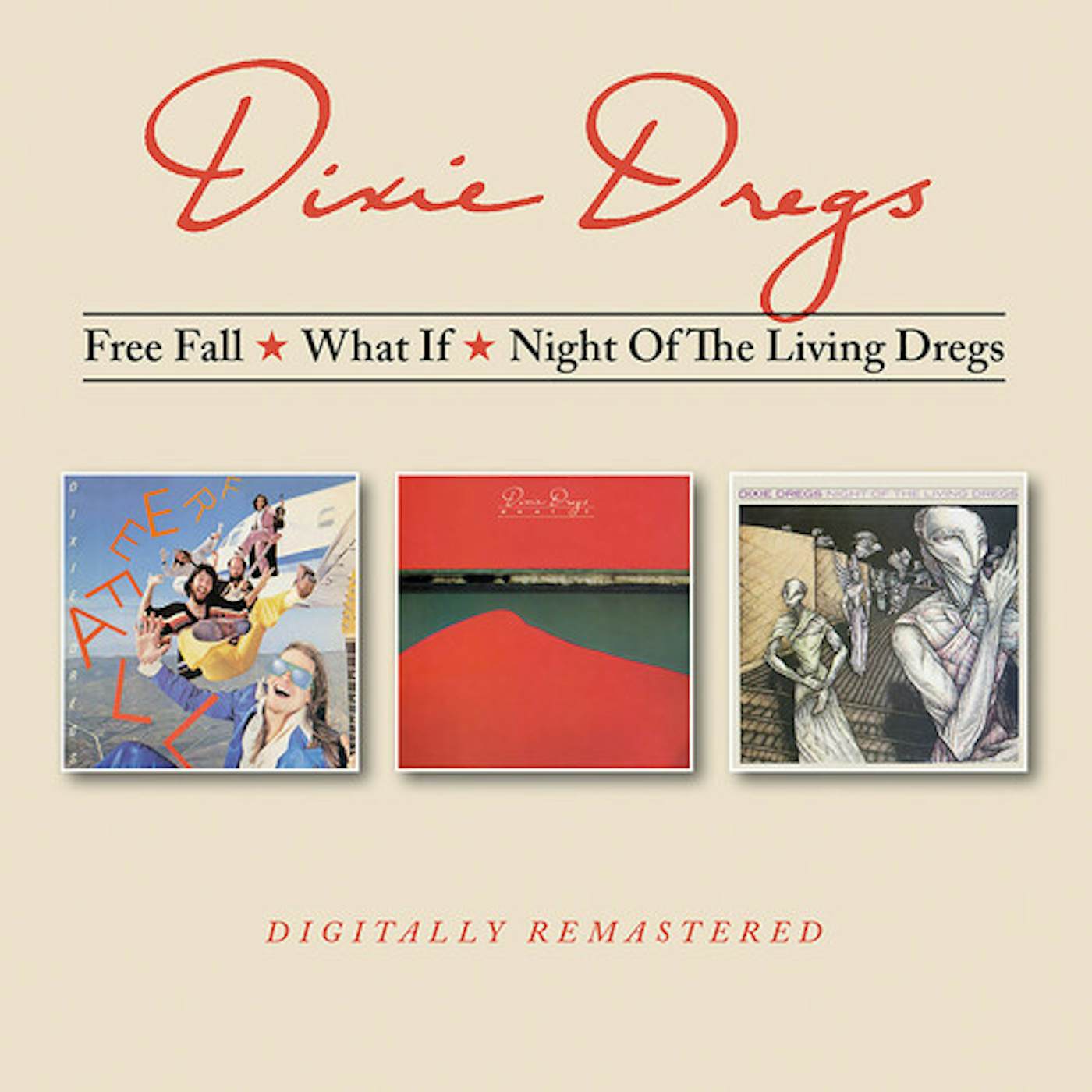 Dixie Dregs FREE FALL / WHAT IF / NIGHT OF THE LIVING DREGS CD