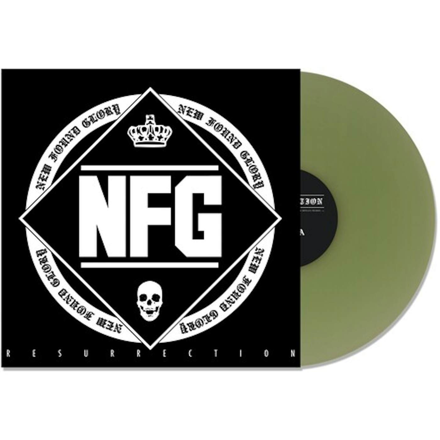 New Found Glory Resurrection - Coke Bottle Green Vinyl Record