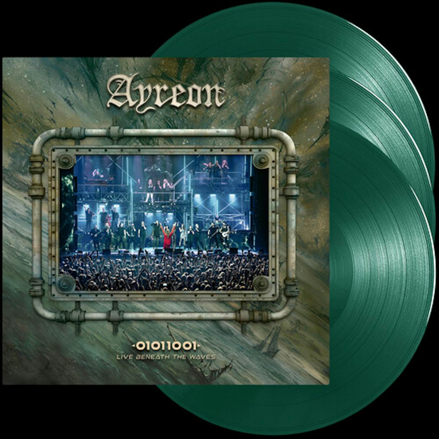 Ayreon 01011001 - LIVE BENEATH THE WAVES Vinyl Record - Bonus Vinyl, Green Vinyl