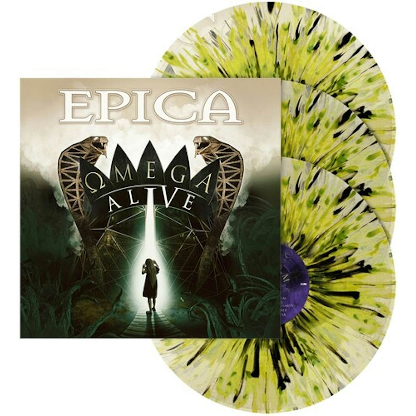 Epica Omega Alive - Splatter Vinyl Record