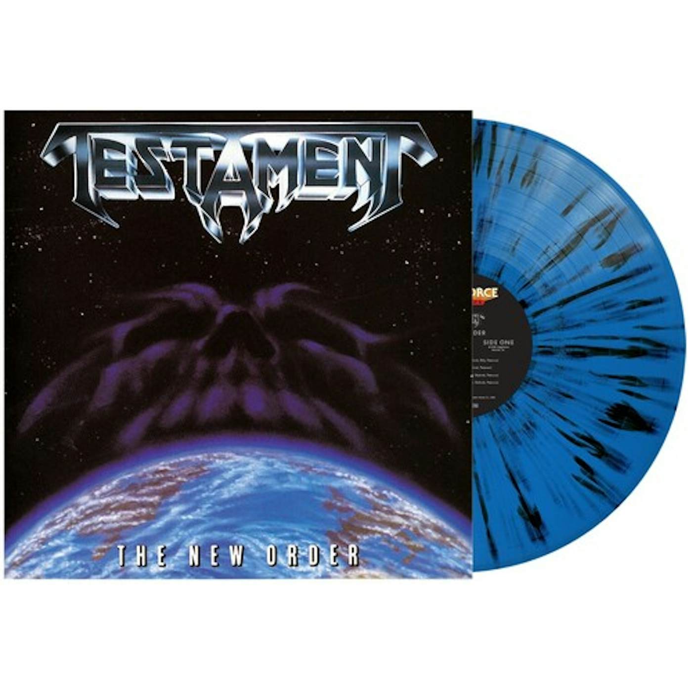 Testament New Order - Cyanide Blue W Black Splatter Vinyl Record