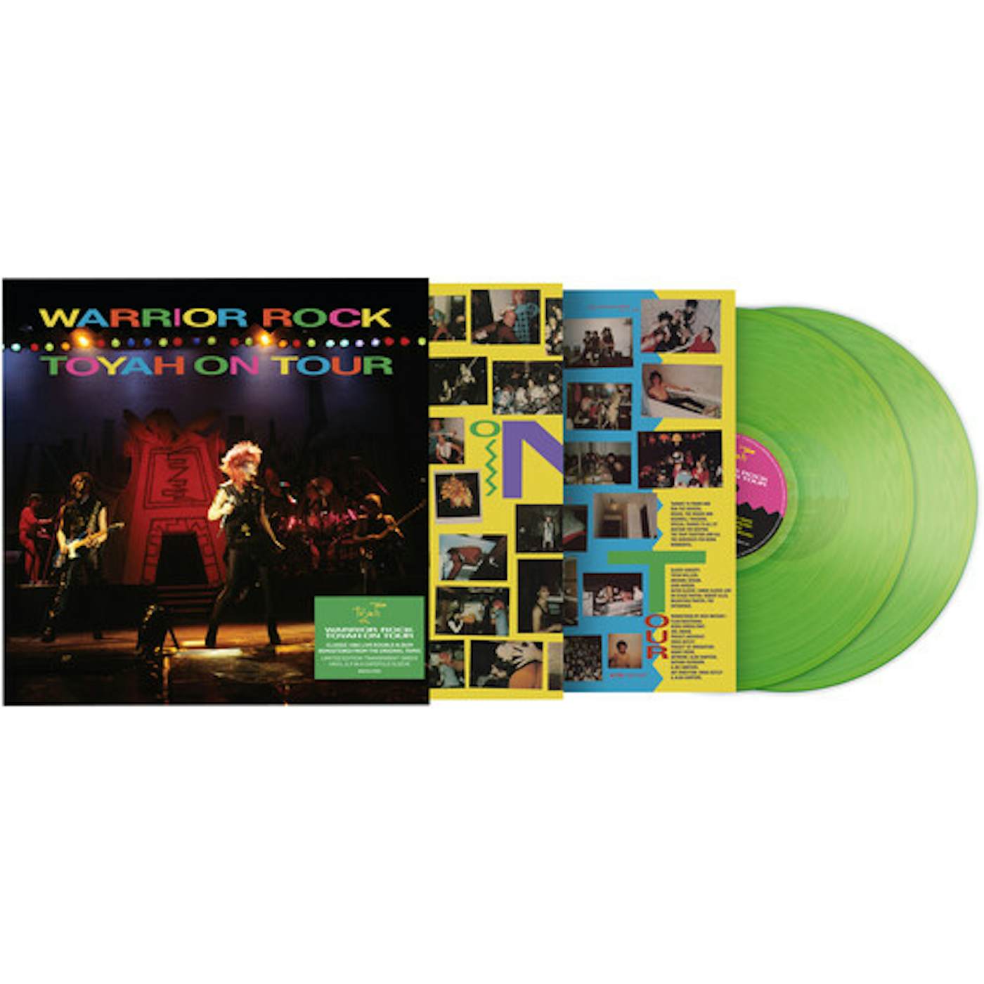 WARRIOR ROCK - TOYAH ON TOUR - TRANSPARENT GREEN Vinyl Record
