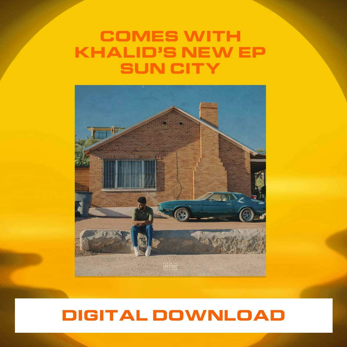 bro Egen Kan beregnes Khalid 'Suncity' Tee + Digital Download - Navy