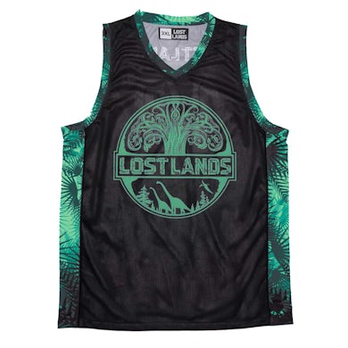 Excision Lost Lands 'Foliage' Basketball Jersey - Black/Green