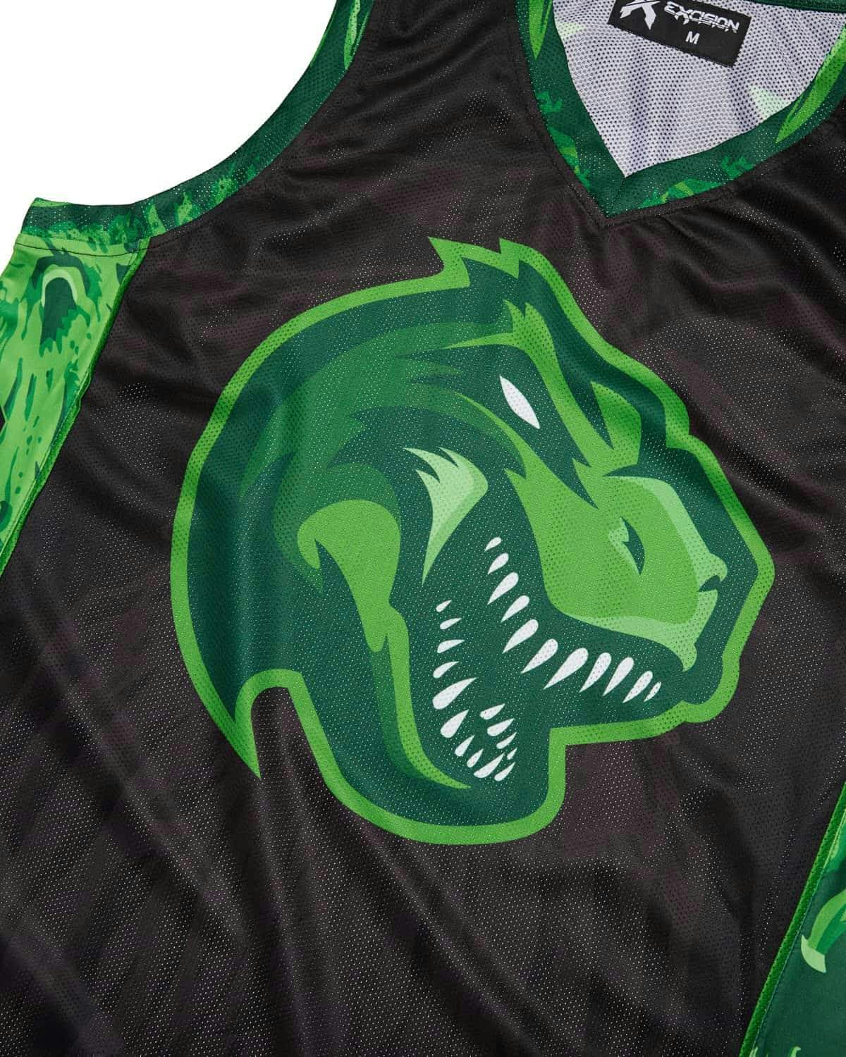 Green and black outlet basketball jersey