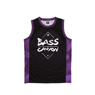 Excision 'Bass Canyon' Basketball Jersey - Black/Purple