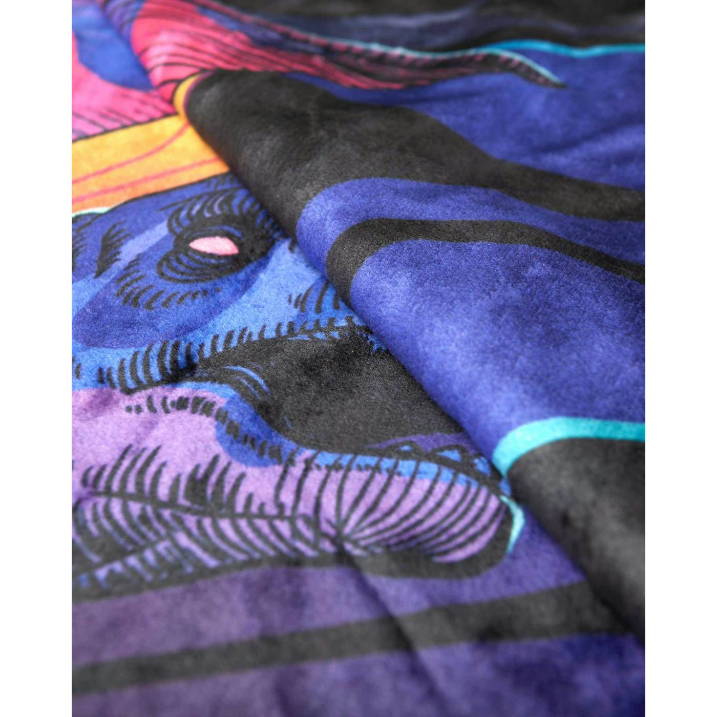 Excision 'DinoX' Blanket - Purple/Yellow/Black