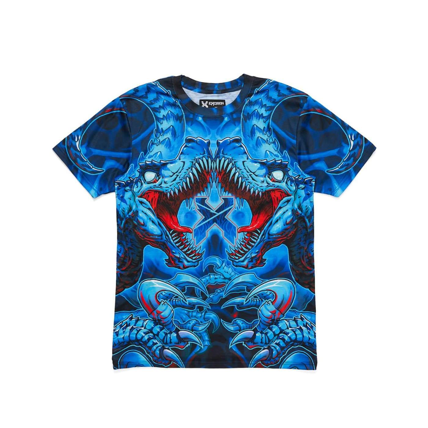 Excision 'Raptor Attack' Dye Sub Tee - Blue