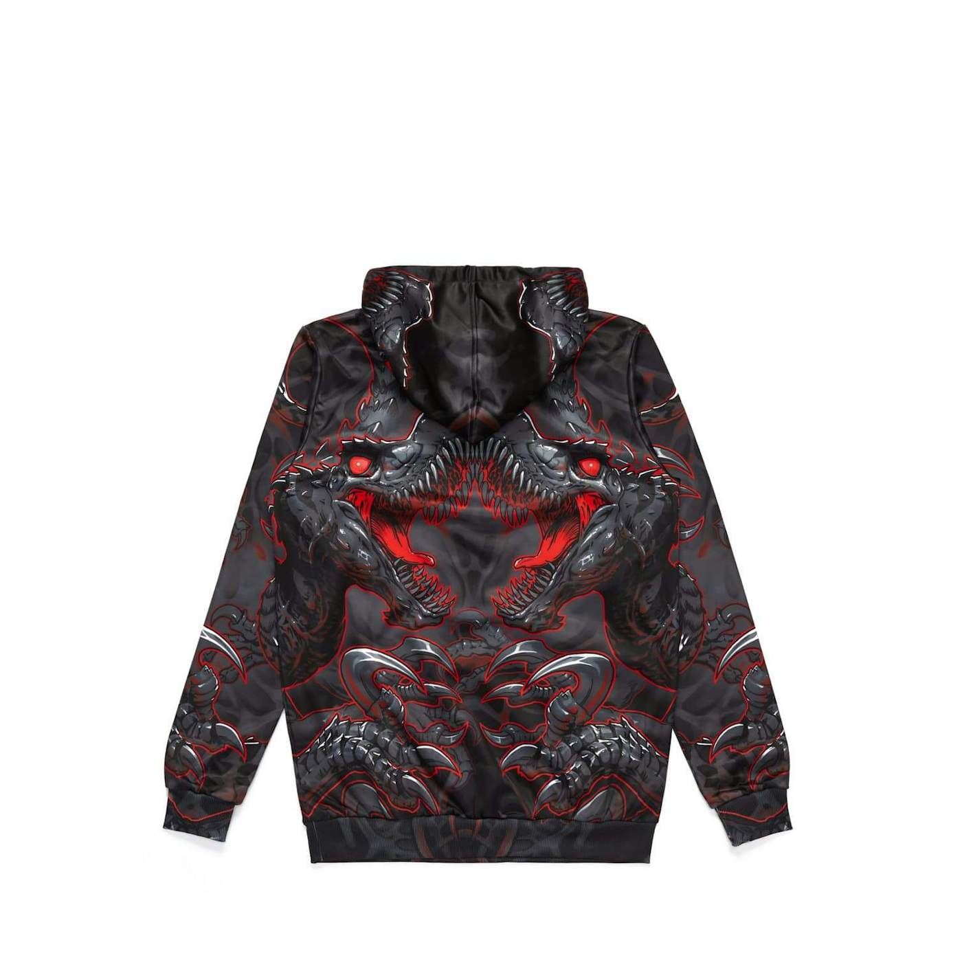 Excision 'Raptor Attack' Dye Sub Hoodie - Red