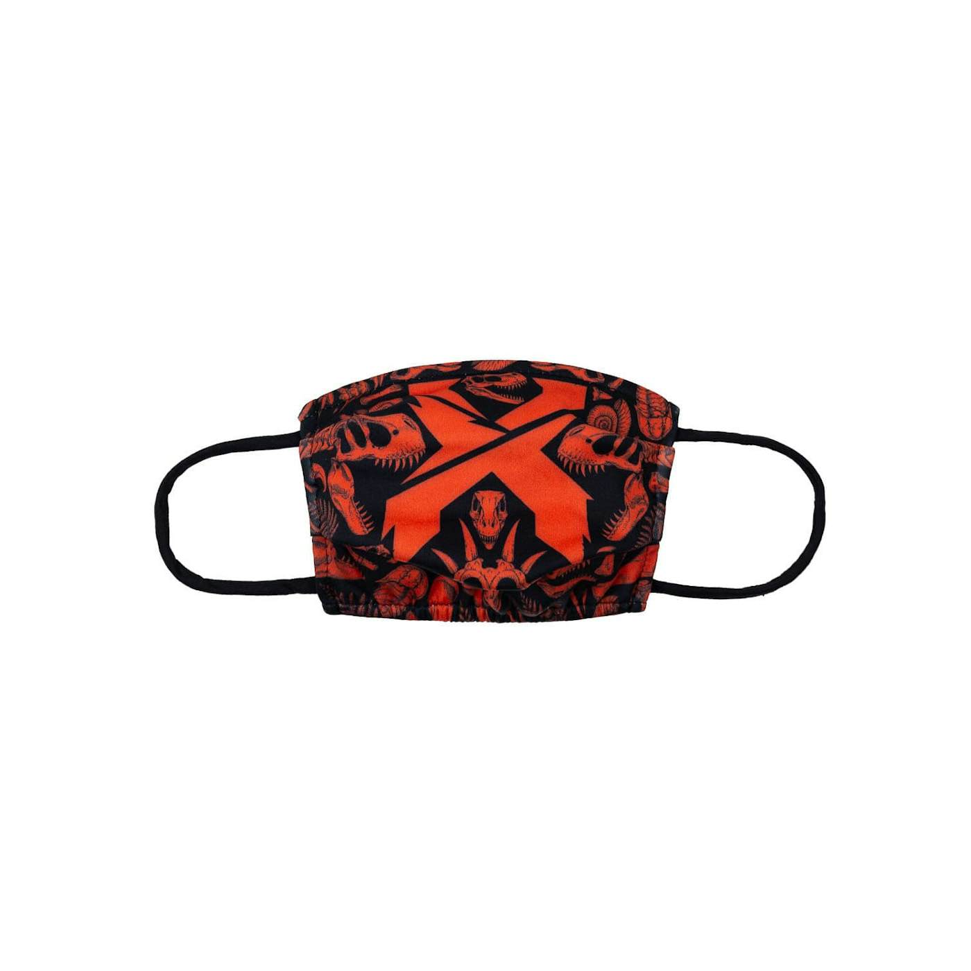 Excision 'Fossil Rex' Face Mask - Red/Black