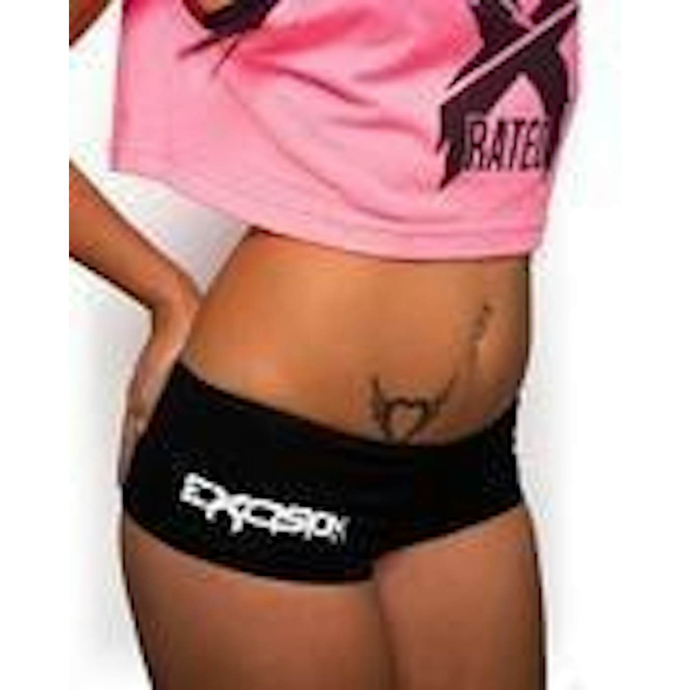 Excision Booty Shorts - Black/White