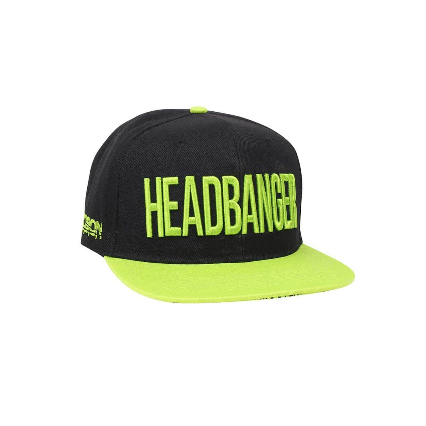 Excision 'Headbanger' Snapback - Black/Neon Green