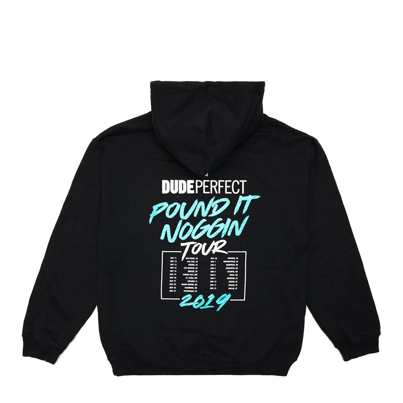 Dude Perfect Official Pound It Noggin Tour 2019 Hoodie w/ Tour Dates