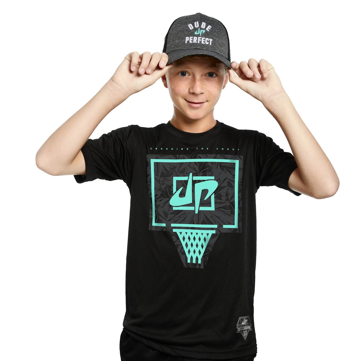 Dude Perfect Crushing The Court IV Performance Tee