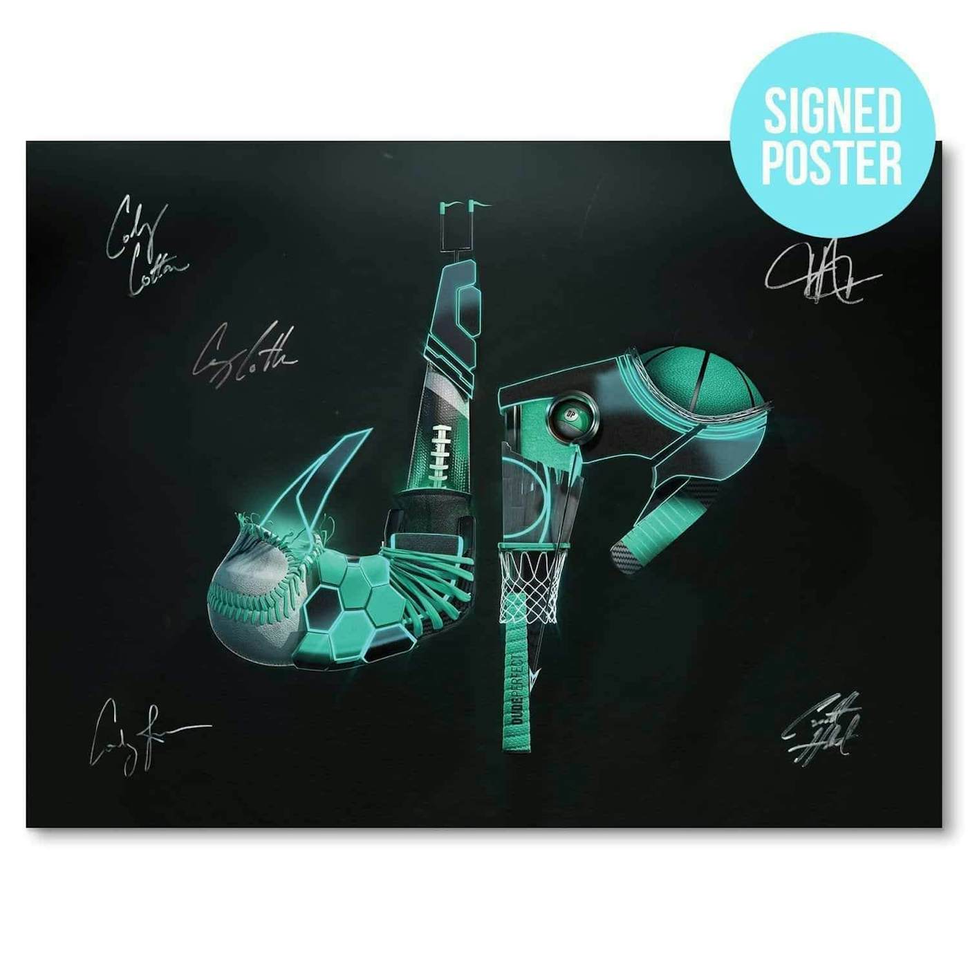Dude Perfect DP Hero Poster [AUTOGRAPHED]