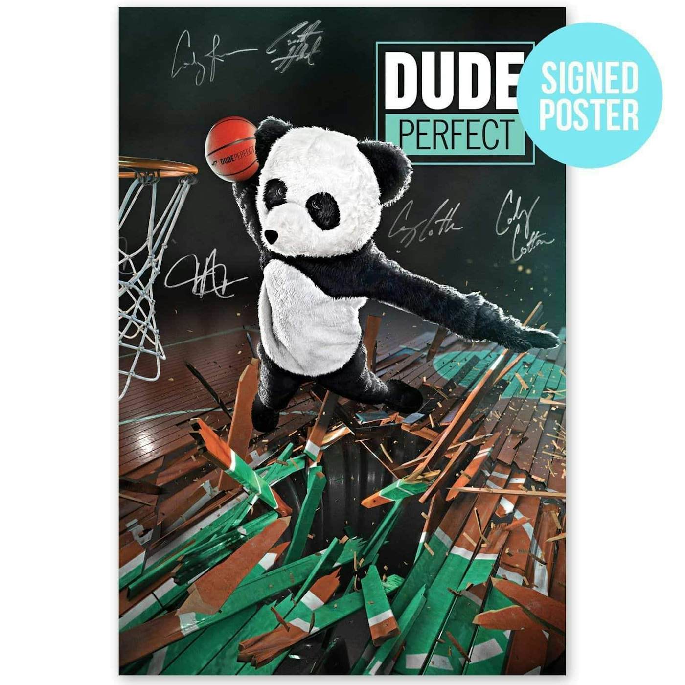 Dude Perfect Epic Panda Poster [AUTOGRAPHED]
