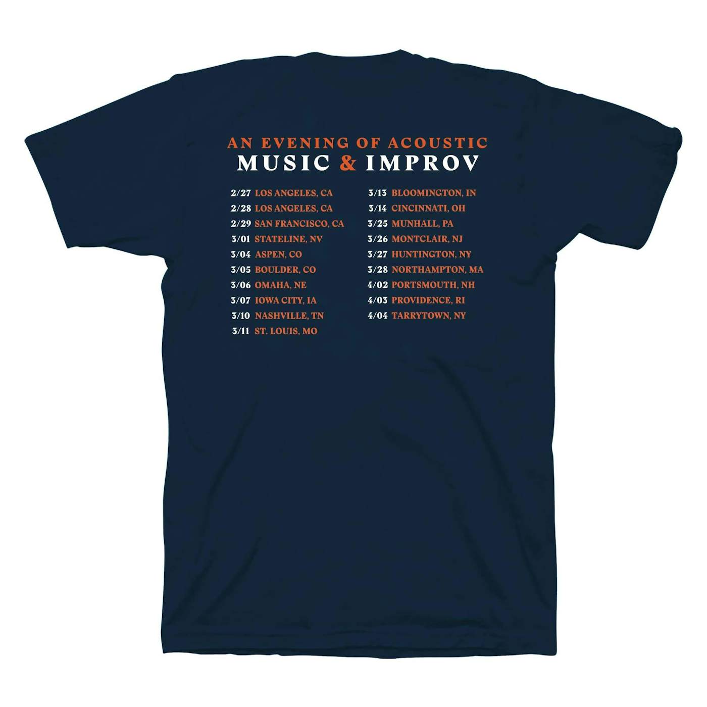 Guster 'Music & Improv' Acoustic Tour T-Shirt